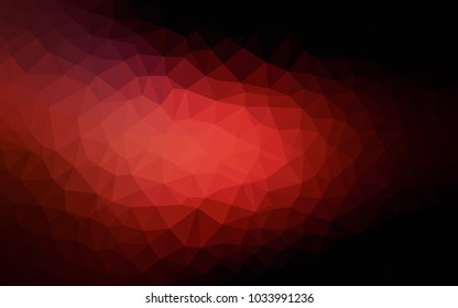 Dark Red vector modern geometrical abstract background. Texture, new background. Geometric background in Origami style with gradient. 