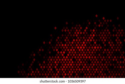 Dark Red vector modern geometrical background. Abstract template. Geometric pattern in square style with gradient.