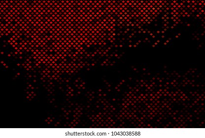 Dark Red vector modern geometrical background. Abstract template. Geometric pattern in square style with gradient.