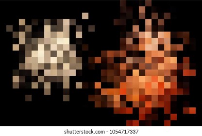 Dark Red vector modern geometrical background. Abstract template. Geometric pattern in square style with gradient.
