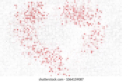Dark Red vector modern geometrical background. Abstract template. Geometric pattern in square style with gradient.