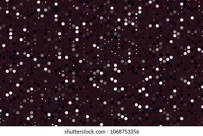 Dark Red vector modern geometrical circle abstract background. Dotted texture template. Geometric pattern in halftone style with gradient. 