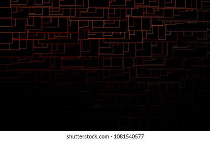Dark Red vector modern geometrical background. Abstract template. Geometric pattern in square style with gradient.