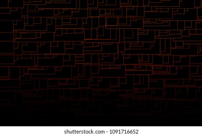 Dark Red vector modern geometrical background. Abstract template. Geometric pattern in square style with gradient.