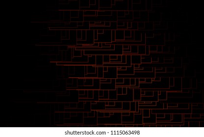 Dark Red vector modern geometrical background. Abstract template. Geometric pattern in square style with gradient.