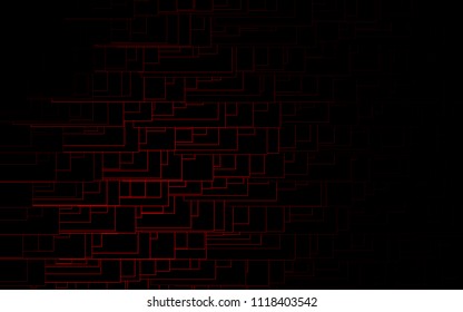 Dark Red vector modern geometrical background. Abstract template. Geometric pattern in square style with gradient.