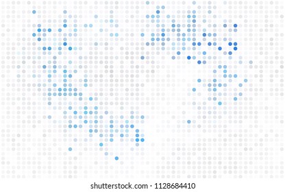Dark Red vector modern geometrical circle abstract background. Dotted texture template. Geometric pattern in halftone style with gradient. 