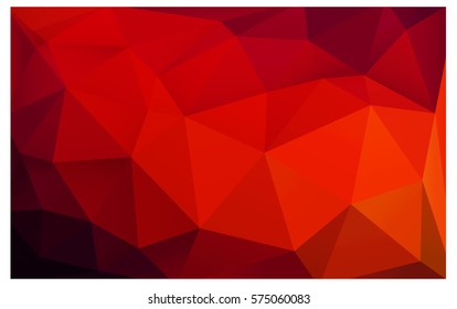Dark Red vector modern geometrical abstract background. Texture, new background. Geometric background in Origami style with gradient. 