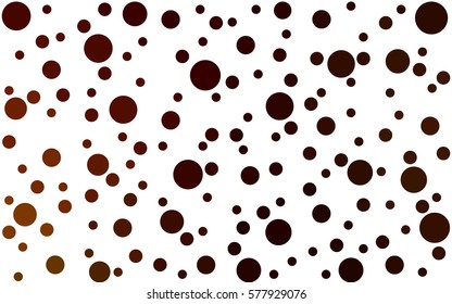 Dark Red vector modern geometrical circle abstract background. Dotted texture template. Geometric pattern in halftone style with gradient. 
