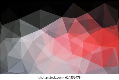 Dark Red vector modern geometrical abstract background. Texture, new background. Geometric background in Origami style with gradient. 