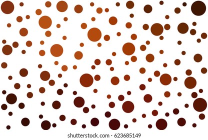 Dark Red vector modern geometrical circle abstract background. Dotted texture template. Geometric pattern in halftone style with gradient. 