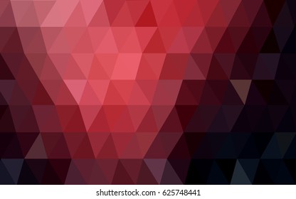Dark Red vector modern geometrical abstract background. Texture, new background. Geometric background in Origami style with gradient. 