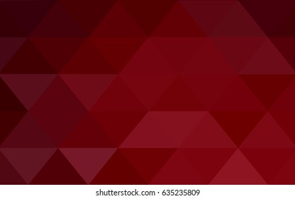 Dark Red vector modern geometrical abstract background. Texture, new background. Geometric background in Origami style with gradient. 