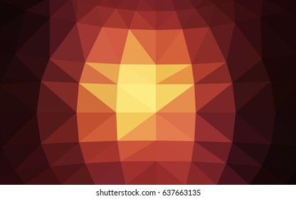 Dark Red vector modern geometrical abstract background. Texture, new background. Geometric background in Origami style with gradient. 