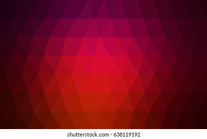 Dark Red vector modern geometrical abstract background. Texture, new background. Geometric background in Origami style with gradient. 