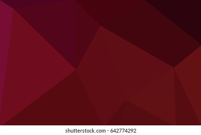 Dark Red vector modern geometrical abstract background. Texture, new background. Geometric background in Origami style with gradient. 