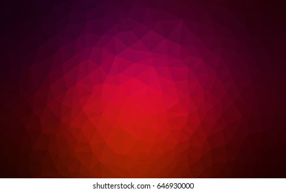 Dark Red vector modern geometrical abstract background. Texture, new background. Geometric background in Origami style with gradient. 