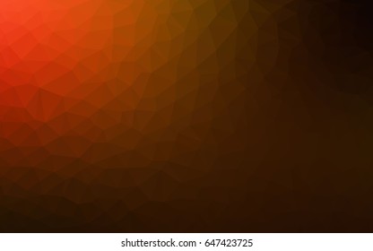 Dark Red vector modern geometrical abstract background. Texture, new background. Geometric background in Origami style with gradient. 