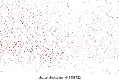 Dark Red vector modern geometrical circle abstract background. Dotted texture template. Geometric pattern in halftone style with gradient. 