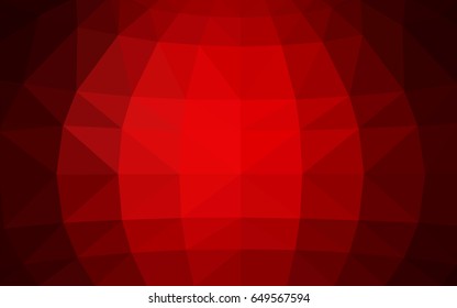 Dark Red vector modern geometrical abstract background. Texture, new background. Geometric background in Origami style with gradient. 