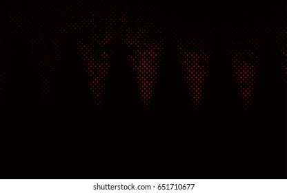 Dark Red vector modern geometrical circle abstract background. Dotted texture template. Geometric pattern in halftone style with gradient. 