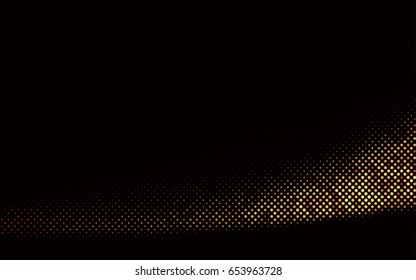 Dark Red vector modern geometrical circle abstract background. Dotted texture template. Geometric pattern in halftone style with gradient. 