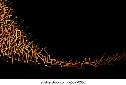 Dark Red vector modern geometrical background. Abstract template. Geometric pattern in square style with gradient.