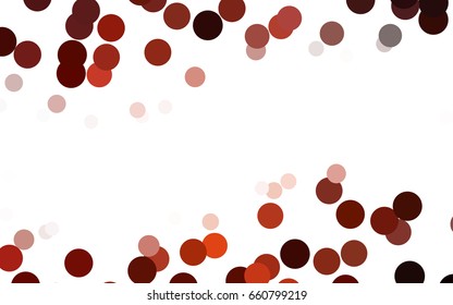 Dark Red vector modern geometrical circle abstract background. Dotted texture template. Geometric pattern in halftone style with gradient. 