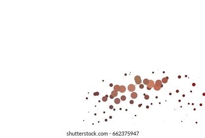 Dark Red vector modern geometrical circle abstract background. Dotted texture template. Geometric pattern in halftone style with gradient. 