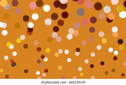 Dark Red vector modern geometrical circle abstract background. Dotted texture template. Geometric pattern in halftone style with gradient. 