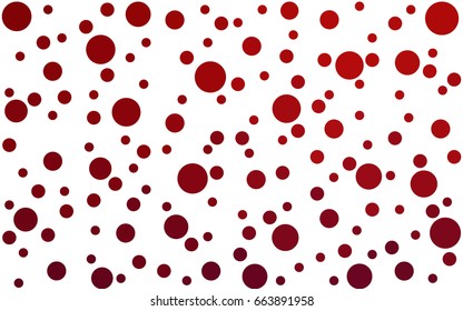 Dark Red vector modern geometrical circle abstract background. Dotted texture template. Geometric pattern in halftone style with gradient. 
