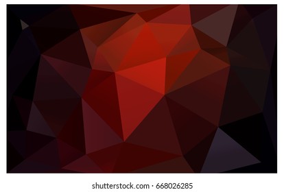 Dark Red vector modern geometrical abstract background. Texture, new background. Geometric background in Origami style with gradient. 