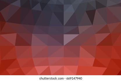 Dark Red vector modern geometrical abstract background. Texture, new background. Geometric background in Origami style with gradient. 