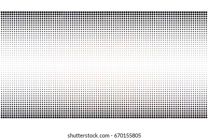 Dark Red vector modern geometrical circle abstract background. Dotted texture template. Geometric pattern in halftone style with gradient. 