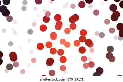 Dark Red vector modern geometrical circle abstract background. Dotted texture template. Geometric pattern in halftone style with gradient. 
