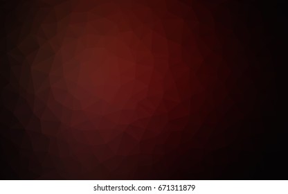 Dark Red vector modern geometrical abstract background. Texture, new background. Geometric background in Origami style with gradient. 