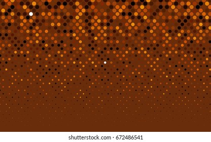 Dark Red vector modern geometrical circle abstract background. Dotted texture template. Geometric pattern in halftone style with gradient. 