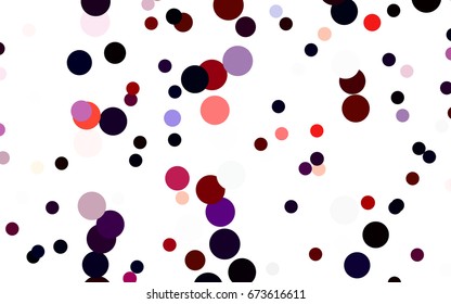 Dark Red vector modern geometrical circle abstract background. Dotted texture template. Geometric pattern in halftone style with gradient. 