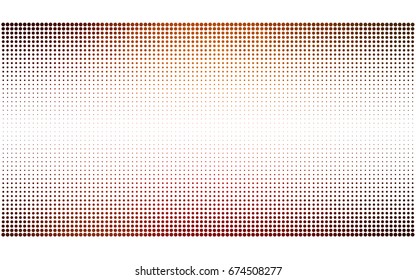 Dark Red vector modern geometrical circle abstract background. Dotted texture template. Geometric pattern in halftone style with gradient. 