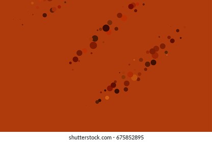 Dark Red vector modern geometrical circle abstract background. Dotted texture template. Geometric pattern in halftone style with gradient. 