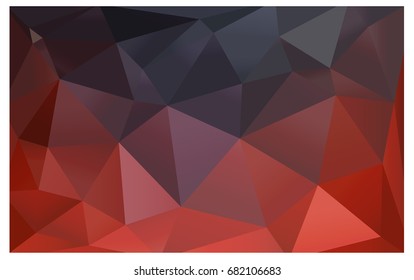 Dark Red vector modern geometrical abstract background. Texture, new background. Geometric background in Origami style with gradient. 