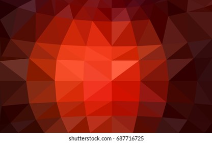 Dark Red vector modern geometrical abstract background. Texture, new background. Geometric background in Origami style with gradient. 