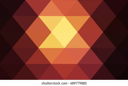 Dark Red vector modern geometrical abstract background. Texture, new background. Geometric background in Origami style with gradient. 