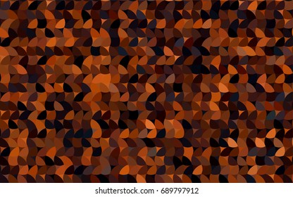 Dark Red vector modern geometrical circle abstract background. Dotted texture template. Geometric pattern in halftone style with gradient. 