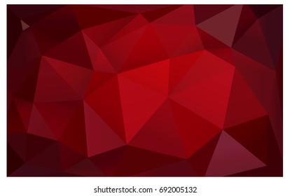 Dark Red vector modern geometrical abstract background. Texture, new background. Geometric background in Origami style with gradient. 