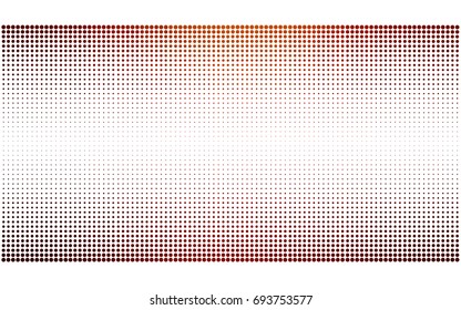 Dark Red vector modern geometrical circle abstract background. Dotted texture template. Geometric pattern in halftone style with gradient. 