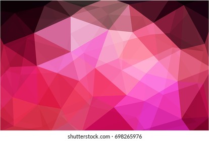 Dark Red vector modern geometrical abstract background. Texture, new background. Geometric background in Origami style with gradient. 