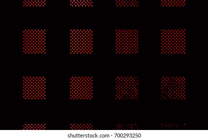 Dark Red vector modern geometrical circle abstract background. Dotted texture template. Geometric pattern in halftone style with gradient. 