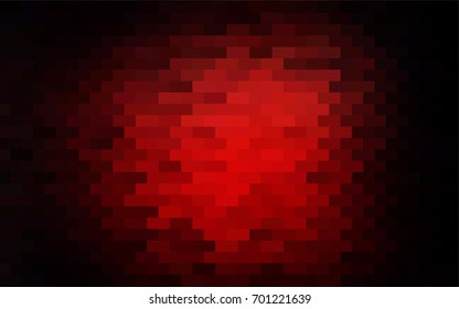 Dark Red vector modern geometrical background. Abstract template. Geometric pattern in square style with gradient.