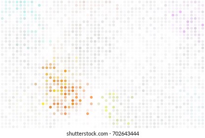 Dark Red vector modern geometrical circle abstract background. Dotted texture template. Geometric pattern in halftone style with gradient. 